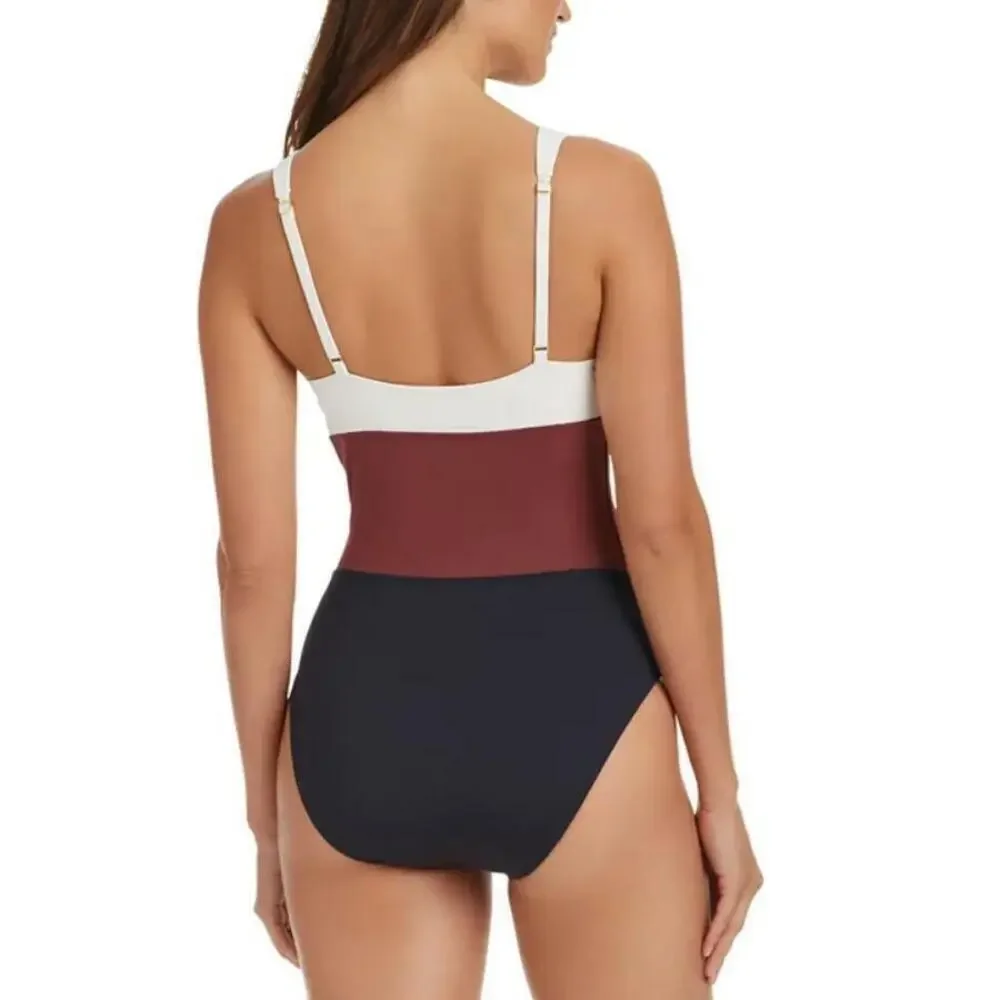 Bleu Rod Beattie Women's Multicolor Standard Shoulder Button One Piece 10